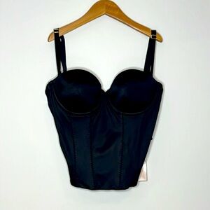 NWT. SECRET BY VICTORIA’S SECRET Black Bustier, Size 34B